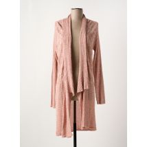 FRANSA - Gilet manches longues rose en viscose - Femme - Taille 42 - Modz