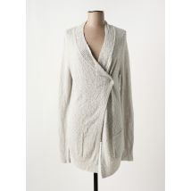 MYRINE & ME - Gilet manches longues gris en coton - Femme - Taille 40 - Modz