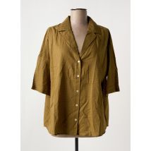 DIEGA - Chemisier marron en coton - Femme - Taille 38 - Modz