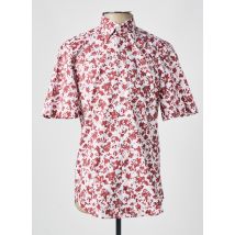 HUGO BOSS - Chemise manches courtes rouge en coton - Homme - Taille M - Modz
