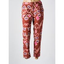 DIEGA - Pantalon 7/8 rouge en coton - Femme - Taille 42 - Modz
