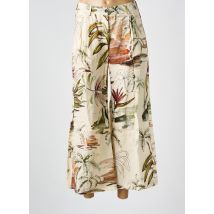 DIEGA - Pantalon 7/8 beige en lin - Femme - Taille 36 - Modz