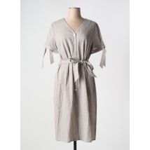 MALVIN - Robe mi-longue gris en coton - Femme - Taille 44 - Modz
