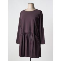 INDIES - Robe mi-longue marron en polyamide - Femme - Taille 46 - Modz
