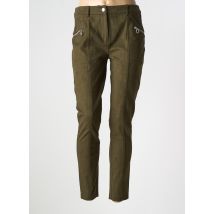 INDIES - Pantalon slim vert en polyester - Femme - Taille 44 - Modz