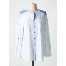 YESTA - Chemisier bleu en coton - Femme - Taille 46 - Modz