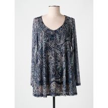 AN II VITO - Tunique manches longues bleu en polyester - Femme - Taille 42 - Modz