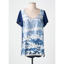 AN II VITO - Tunique manches courtes bleu en polyester - Femme - Taille 42 - Modz