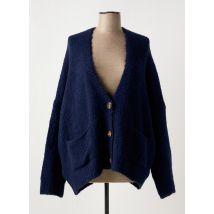 ALEMBIKA - Gilet manches longues bleu en acrylique - Femme - Taille 38 - Modz