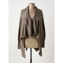 BOHEMIA - Gilet manches longues marron en laine - Femme - Taille 36 - Modz