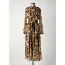 YEST - Robe longue marron en polyester - Femme - Taille 44 - Modz
