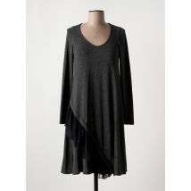 AN II VITO - Robe mi-longue gris en polyester - Femme - Taille 44 - Modz