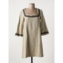 SEMIOLOGY - Robe courte gris en ramie - Femme - Taille 40 - Modz