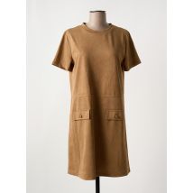YEST - Robe courte marron en polyester - Femme - Taille 46 - Modz