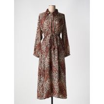 AN' GE - Robe longue marron en polyester - Femme - Taille 36 - Modz
