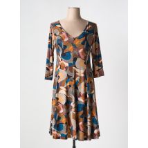 JOY'S PARIS - Robe mi-longue marron en polyester - Femme - Taille 40 - Modz
