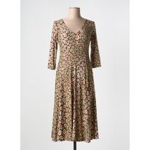 JOY'S PARIS - Robe mi-longue vert en polyester - Femme - Taille 34 - Modz