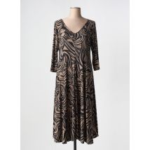 JOY'S PARIS - Robe mi-longue gris en polyester - Femme - Taille 42 - Modz