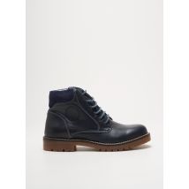 GARVALIN - Bottines/Boots bleu en cuir - Garçon - Taille 35 - Modz