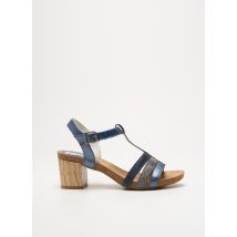 INEA - Sandales/Nu pieds bleu en cuir - Femme - Taille 40 - Modz