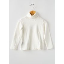 MAYORAL - Pull col roulé blanc en coton - Fille - Taille TU - Modz