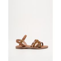 ATELIER TROPEZIEN - Sandales/Nu pieds marron en cuir - Fille - Taille 30 - Modz