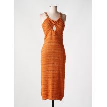 PHO FIRENZE - Robe longue orange en viscose - Femme - Taille 38 - Modz