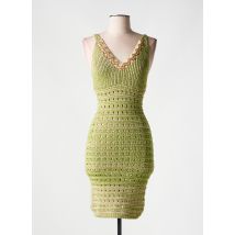 PHO FIRENZE - Robe mi-longue vert en viscose - Femme - Taille 40 - Modz