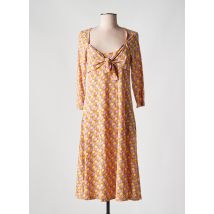 MALIPARMI - Robe mi-longue orange en polyamide - Femme - Taille 40 - Modz