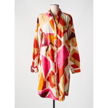 0039 ITALY - Robe mi-longue beige en coton - Femme - Taille 42 - Modz