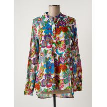 0039 ITALY - Tunique manches longues bleu en coton - Femme - Taille 36 - Modz