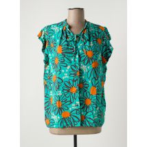 JUSTMINE - Chemisier bleu en viscose - Femme - Taille 38 - Modz