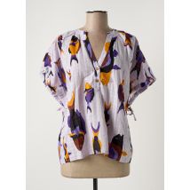 NICE THINGS - Blouse violet en coton - Femme - Taille 40 - Modz