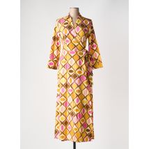 0039 ITALY - Robe longue jaune en viscose - Femme - Taille 34 - Modz