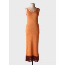 PHO FIRENZE - Robe longue orange en viscose - Femme - Taille 36 - Modz