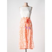 NIU - Robe mi-longue orange en coton - Femme - Taille 38 - Modz