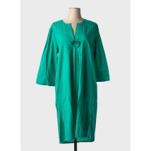 ZEN ETHIC - Robe mi-longue vert en coton - Femme - Taille 44 - Modz