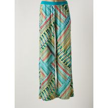 CAP JULUCA - Pantalon droit bleu en polyester - Femme - Taille 38 - Modz