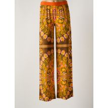 MALIPARMI - Pantalon droit marron en polyamide - Femme - Taille 36 - Modz