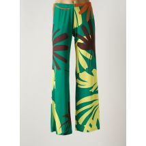 JUSTMINE - Pantalon flare vert en polyester - Femme - Taille 34 - Modz