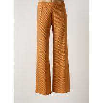 JUSTMINE - Pantalon flare orange en polyester - Femme - Taille 38 - Modz