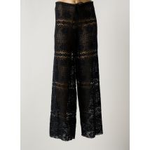 NICOLE OLIVIER - Pantalon droit noir en coton - Femme - Taille 40 - Modz