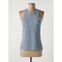 MALIPARMI - Top bleu en polyamide - Femme - Taille 40 - Modz