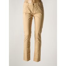 TRUSSARDI JEANS - Pantalon slim beige en coton - Femme - Taille W33 - Modz