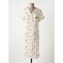 DODO - Chemise de nuit blanc en coton - Femme - Taille 38 - Modz