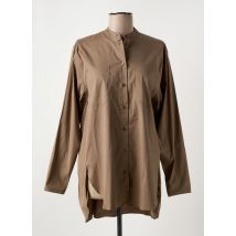 MOS MOSH - Tunique manches longues marron en coton - Femme - Taille 36 - Modz