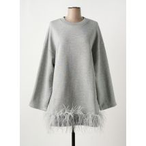 MINETTE - Tunique manches longues gris en coton - Femme - Taille 36 - Modz
