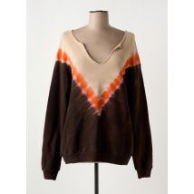 IMPREVU - Sweat-shirt marron en coton - Femme - Taille 36 - Modz