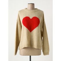 INTUITION - Pull beige en acrylique - Femme - Taille TU - Modz
