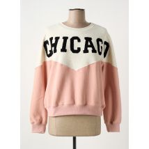 CHARLIOR - Sweat-shirt rose en coton - Femme - Taille 36 - Modz